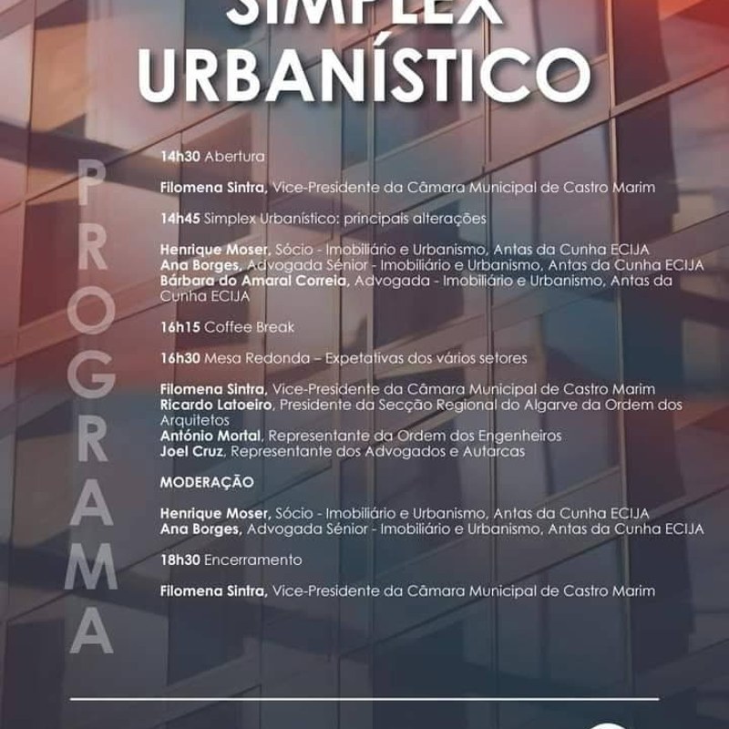 Conferência Simplex Urbanístico em Castro Marim